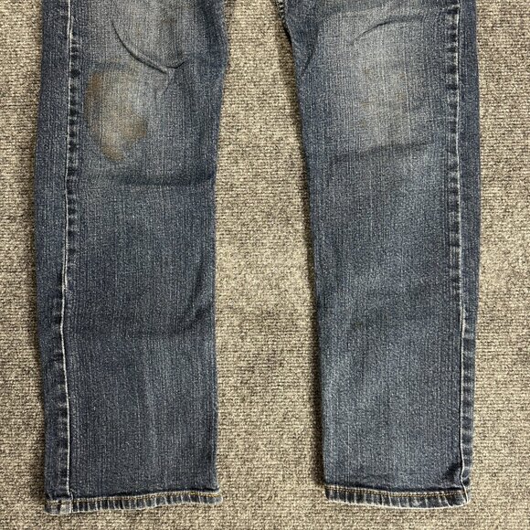 Levis Signature Jeans Mens 30 Blue Cotton Pockets Straight Leg Grunge Outdoor - Picture 2 of 10